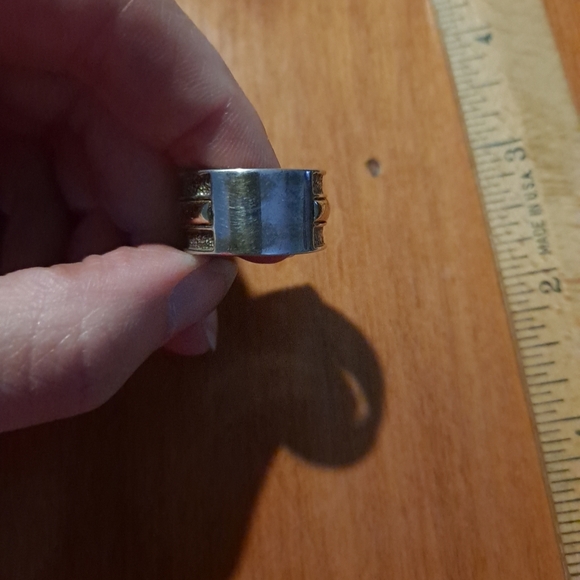 Multicolor Geometric Inlay Ring - Picture 10 of 11